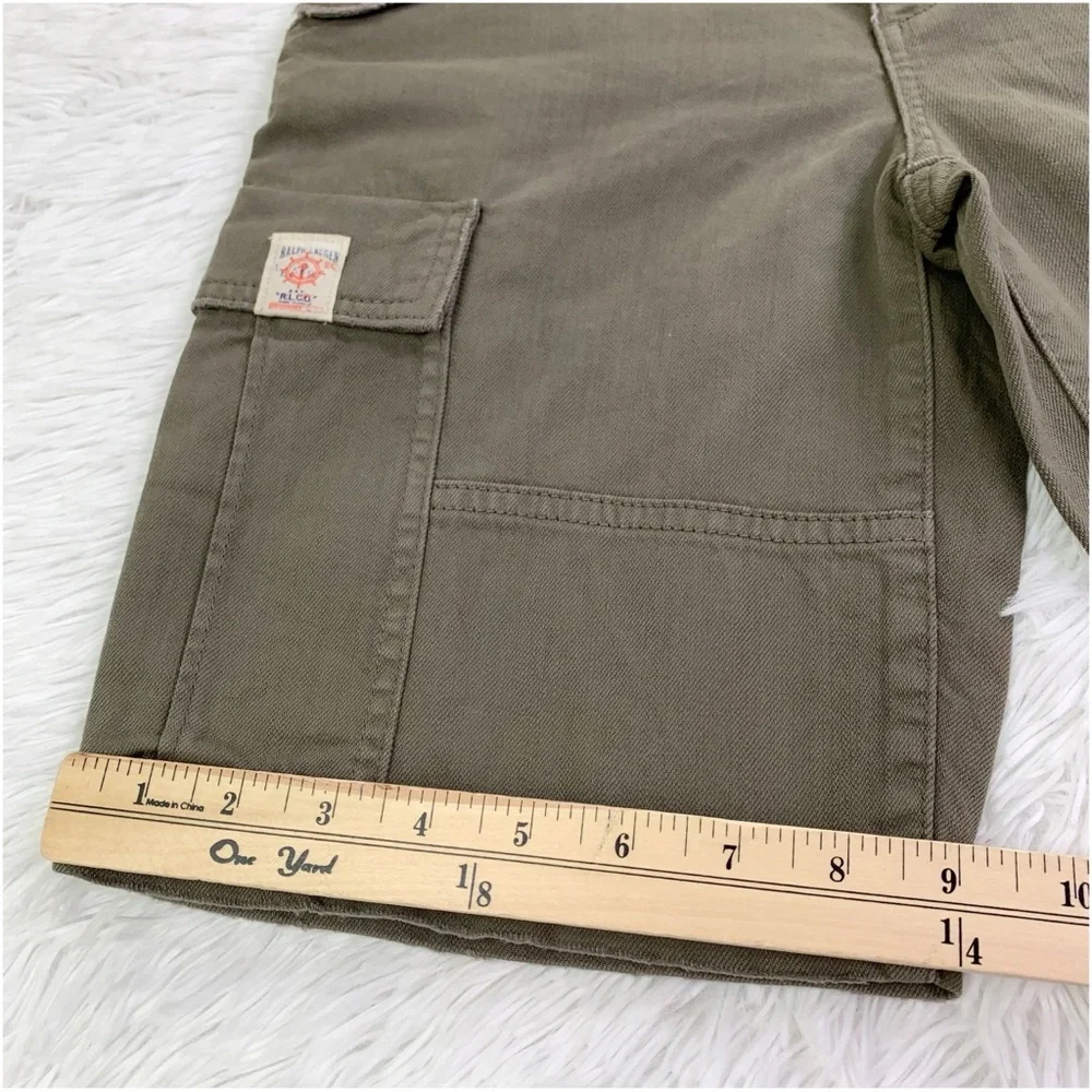 Ralph‎ Lauren NWT boy's Cargo Shorts in olive green